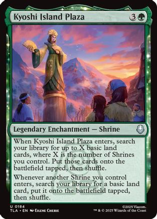 Kyoshi Island Plaza (TLA-184) [Avatar: The Last Airbender] Foil MTG Single Wizards of the Coast