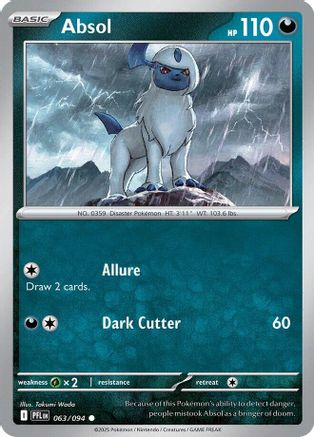 Absol (63) Reverse Holofoil [ME02 Phantasmal Flames] Pokemon Single Pokémon