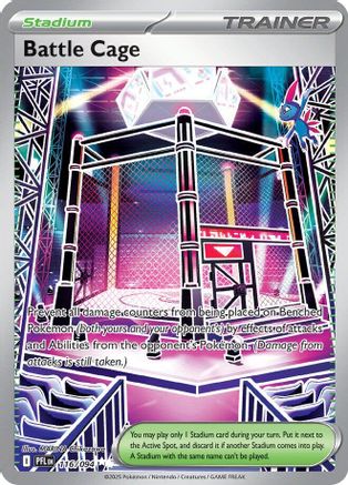 Battle Cage - 116/094 Holofoil [ME02 Phantasmal Flames] Pokemon Single Pokémon