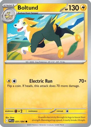 Boltund (31) Reverse Holofoil [ME02 Phantasmal Flames] Pokemon Single Pokémon