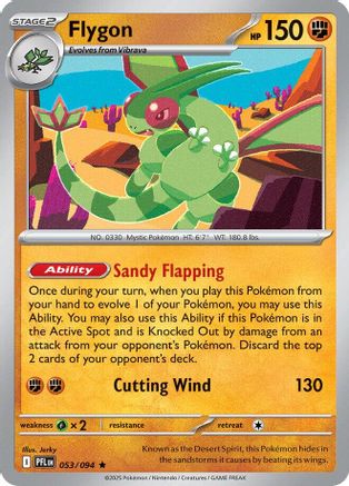 Flygon - 053/094 Reverse Holofoil [ME02 Phantasmal Flames] Pokemon Single Pokémon