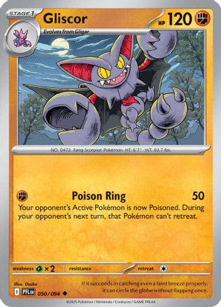 Gliscor (50) Reverse Holofoil [ME02 Phantasmal Flames] Pokemon Single Pokémon