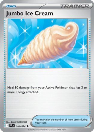 Jumbo Ice Cream (91) Reverse Holofoil [ME02 Phantasmal Flames] Pokemon Single Pokémon