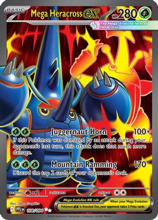 Mega Heracross ex - 108/094 Holofoil [ME02 Phantasmal Flames] Pokemon Single Pokémon