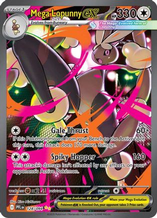 Mega Lopunny ex - 128/094 Holofoil [ME02 Phantasmal Flames] Pokemon Single Pokémon