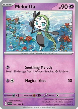 Meloetta (40) Reverse Holofoil [ME02 Phantasmal Flames] Pokemon Single Pokémon