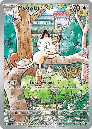 Meowth (106) Holofoil [ME02 Phantasmal Flames] Pokemon Single Pokémon