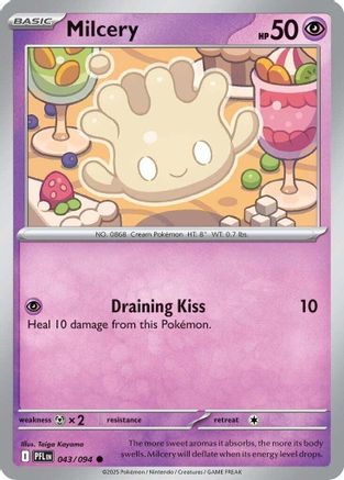 Milcery (43) [ME02 Phantasmal Flames] Pokemon Single Pokémon