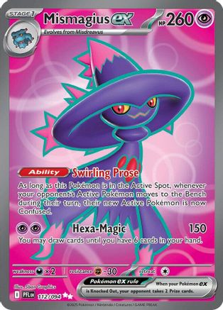 Mismagius ex - 112/094 (112) Holofoil [ME02 Phantasmal Flames] Pokemon Single Pokémon