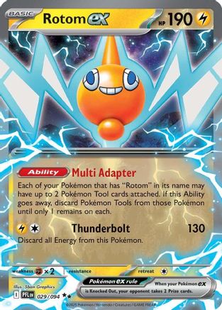Rotom ex - 029/094 Holofoil [ME02 Phantasmal Flames] Pokemon Single Pokémon