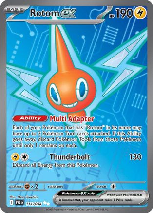 Rotom ex - 111/094 Holofoil [ME02 Phantasmal Flames] Pokemon Single Pokémon