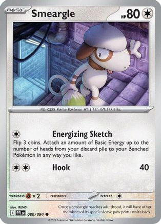Smeargle (80) Reverse Holofoil [ME02 Phantasmal Flames] Pokemon Single Pokémon