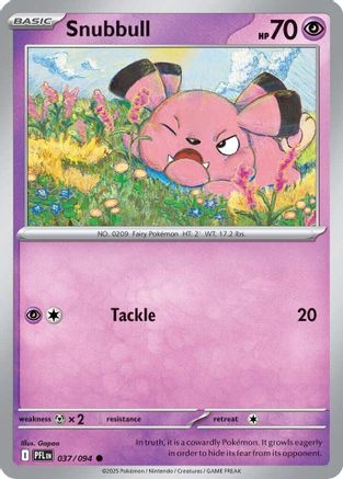 Snubbull (37) Reverse Holofoil [ME02 Phantasmal Flames] Pokemon Single Pokémon