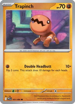 Trapinch (51) Reverse Holofoil [ME02 Phantasmal Flames] Pokemon Single Pokémon
