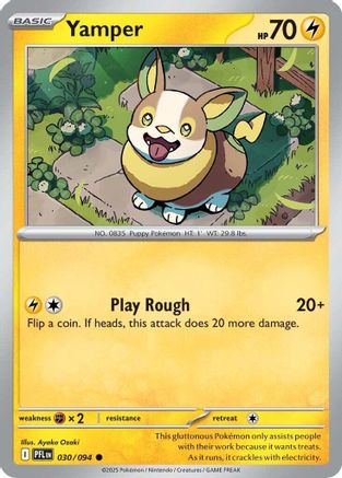 Yamper - 030/094 [ME02 Phantasmal Flames] Pokemon Single Pokémon