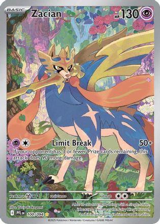 Zacian - 100/094 Holofoil [ME02 Phantasmal Flames] Pokemon Single Pokémon