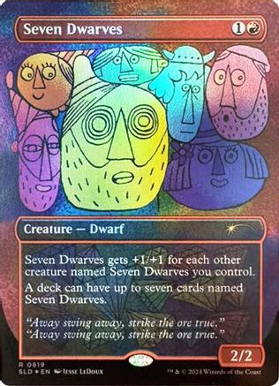 Seven Dwarves (0819) (SLD-819) [Secret Lair] Drop Series Foil MTG Single Wizards of the Coast
