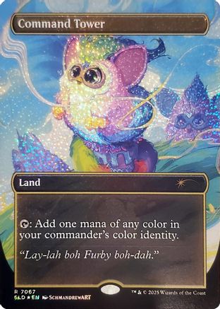 Command Tower (7067) (Confetti Foil) (SLD-7067) [Secret Lair] Drop Series Foil MTG Single Wizards of the Coast