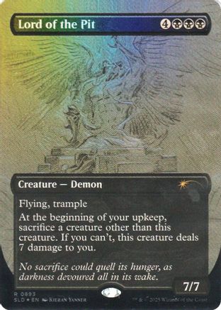 Lord of the Pit (Sketch Showcase) (Rainbow Foil) (SLD-893) [Secret Lair] Drop Series Foil MTG Single Wizards of the Coast