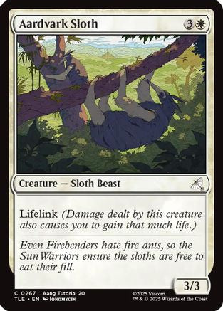 Aardvark Sloth (0267) (TLE-267) [Avatar: The Last Airbender: Eternal-Legal] MTG Single Wizards of the Coast