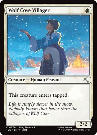 Wolf Cove Villager (0276) (TLE-276) [Avatar: The Last Airbender: Eternal-Legal] MTG Single Wizards of the Coast