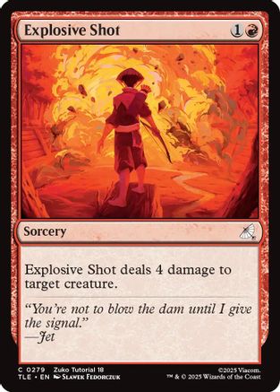 Explosive Shot (0279) (TLE-279) [Avatar: The Last Airbender: Eternal-Legal] MTG Single Wizards of the Coast