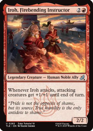 Iroh, Firebending Instructor (0282) (TLE-282) [Avatar: The Last Airbender: Eternal-Legal] MTG Single Wizards of the Coast