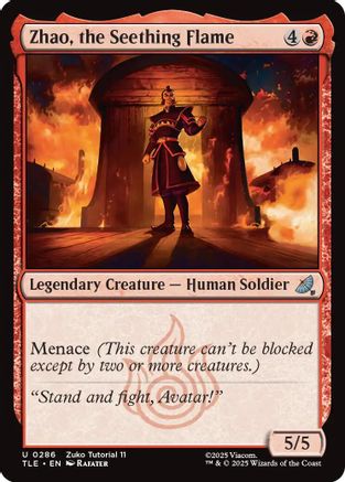 Zhao, the Seething Flame (0286) (TLE-286) [Avatar: The Last Airbender: Eternal-Legal] MTG Single Wizards of the Coast