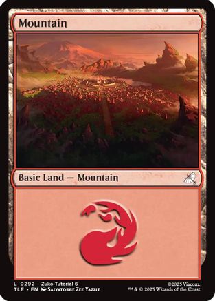 Mountain (0292) (TLE-292) [Avatar: The Last Airbender: Eternal-Legal] MTG Single Wizards of the Coast