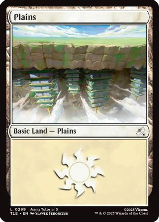 Plains (0299) (TLE-299) [Avatar: The Last Airbender: Eternal-Legal] MTG Single Wizards of the Coast