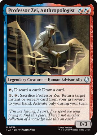 Professor Zei, Anthropologist (TLA-238) [Avatar: The Last Airbender] Foil MTG Single Wizards of the Coast