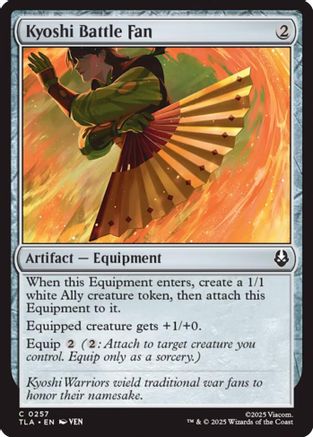 Kyoshi Battle Fan (TLA-257) [Avatar: The Last Airbender] MTG Single Wizards of the Coast