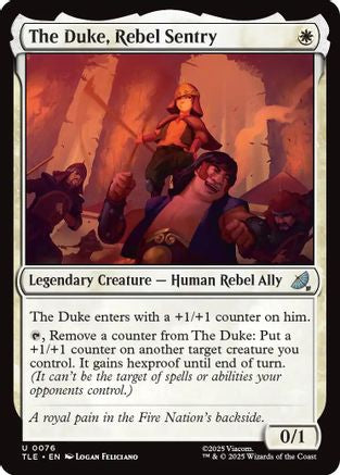 The Duke, Rebel Sentry (TLE-076) [Avatar: The Last Airbender: Eternal-Legal] Foil MTG Single Wizards of the Coast