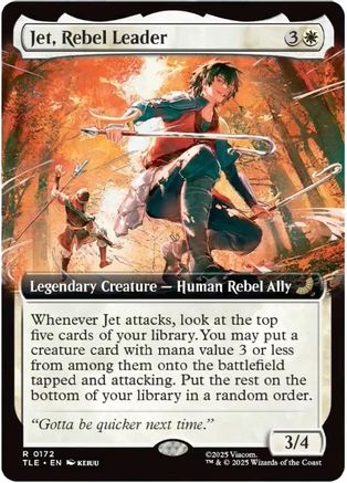 Jet, Rebel Leader (Extended Art) (TLE-172) [Avatar: The Last Airbender: Eternal-Legal] MTG Single Wizards of the Coast