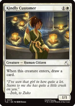 Kindly Customer (TLE-079) [Avatar: The Last Airbender: Eternal-Legal] Foil MTG Single Wizards of the Coast