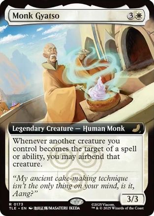 Monk Gyatso (Extended Art) (TLE-173) [Avatar: The Last Airbender: Eternal-Legal] MTG Single Wizards of the Coast