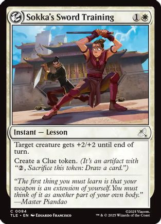 Sokka's Sword Training (TLE-084) [Avatar: The Last Airbender: Eternal-Legal] Foil MTG Single Wizards of the Coast