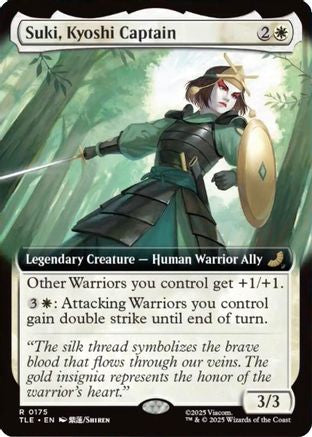 Suki, Kyoshi Captain (Extended Art) (TLE-175) [Avatar: The Last Airbender: Eternal-Legal] MTG Single Wizards of the Coast