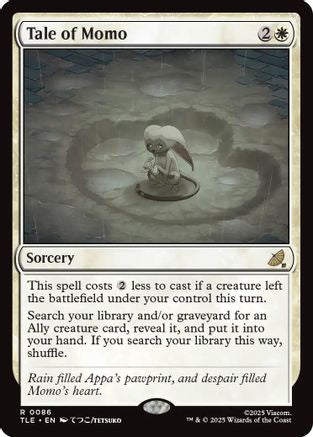 Tale of Momo (TLE-086) [Avatar: The Last Airbender: Eternal-Legal] MTG Single Wizards of the Coast