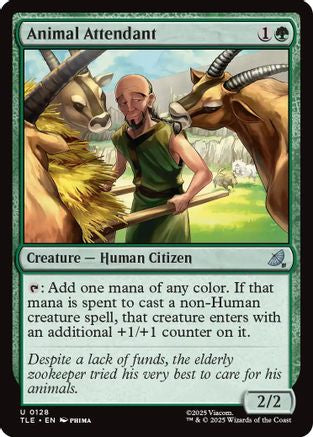 Animal Attendant (TLE-128) [Avatar: The Last Airbender: Eternal-Legal] MTG Single Wizards of the Coast