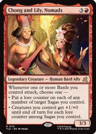 Chong and Lily, Nomads (TLE-113) [Avatar: The Last Airbender: Eternal-Legal] MTG Single Wizards of the Coast