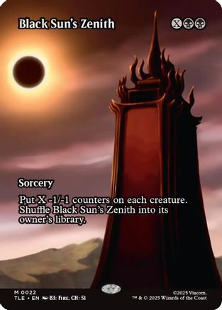Black Sun's Zenith (TLE-022) [Avatar: The Last Airbender: Eternal-Legal] MTG Single Wizards of the Coast