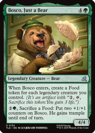 Bosco, Just a Bear (TLE-132) [Avatar: The Last Airbender: Eternal-Legal] MTG Single Wizards of the Coast