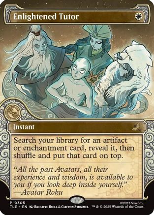 Enlightened Tutor (Showcase) (TLE-305) [Avatar: The Last Airbender: Eternal-Legal] MTG Single Wizards of the Coast