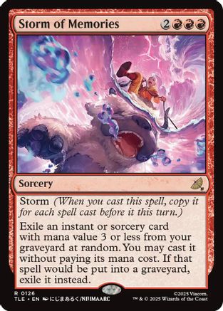 Storm of Memories (TLE-126) [Avatar: The Last Airbender: Eternal-Legal] Foil MTG Single Wizards of the Coast
