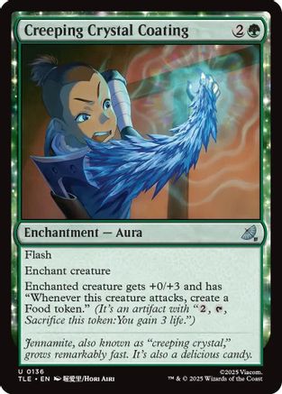 Creeping Crystal Coating (TLE-136) [Avatar: The Last Airbender: Eternal-Legal] MTG Single Wizards of the Coast