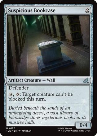 Suspicious Bookcase (TLE-170) [Avatar: The Last Airbender: Eternal-Legal] Foil MTG Single Wizards of the Coast