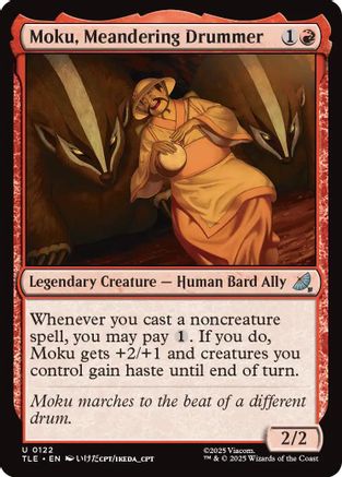 Moku, Meandering Drummer (TLE-122) [Avatar: The Last Airbender: Eternal-Legal] MTG Single Wizards of the Coast