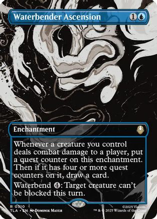 Waterbender Ascension (Borderless) (TLA-310) [Avatar: The Last Airbender] MTG Single Wizards of the Coast