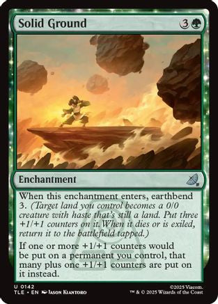 Solid Ground (TLE-142) [Avatar: The Last Airbender: Eternal-Legal] Foil MTG Single Wizards of the Coast